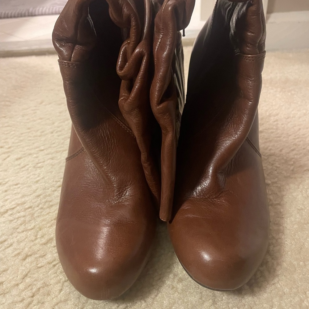 Guess Brown Leather Boots